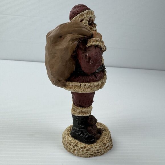 Vintage Santa Claus Figurine America Teddy Bear Christmas Decoration Rustic - Picture 10 of 16